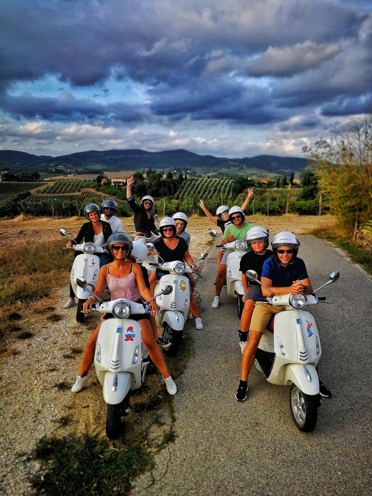 tuscany vespa cycle and bike tour photos